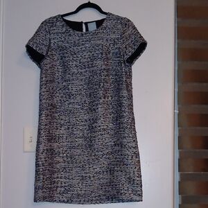 CeCe Monochrome Textured Mini Dress. #810